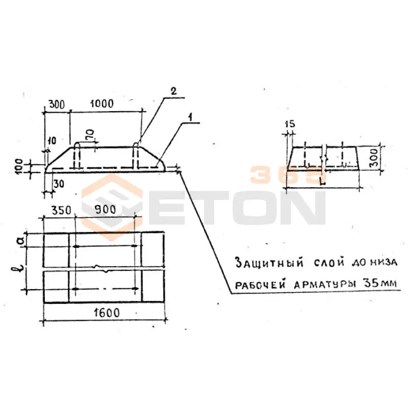 Плиты железобетонные ленточных фундаментов (фундаментные подушки) серия 1.112-5 и ГОСТ 13580-85 ФЛ 16-24-4