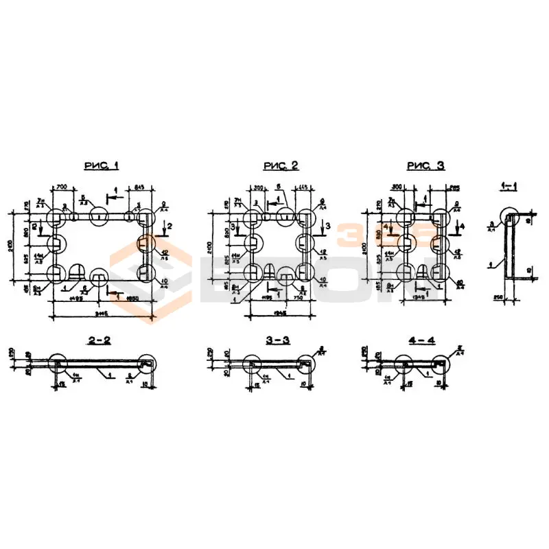 Панели наружных стен нулевого цикла Серия 1.090.1-2с 1ПСЦ 32-21-2,5 пс (1.090.1-2с)