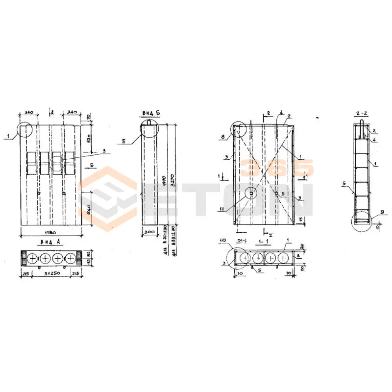 Блоки вентиляционные Серия 1.034.1-1/90 В 20-12-30