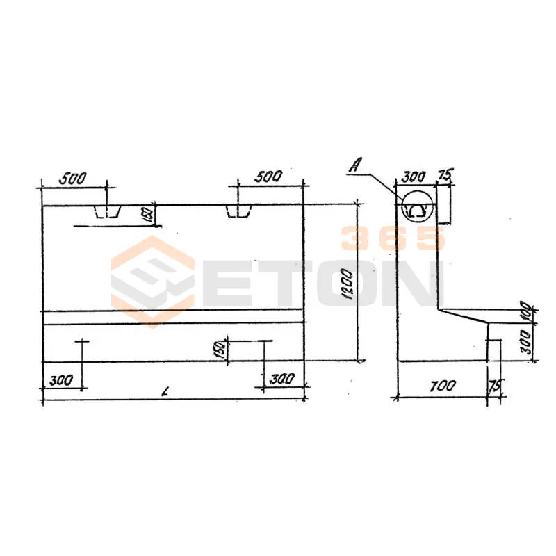 Блоки противофильтрационного экрана Шифр 2175 рч БЭ 3 (шифр 2175рч)