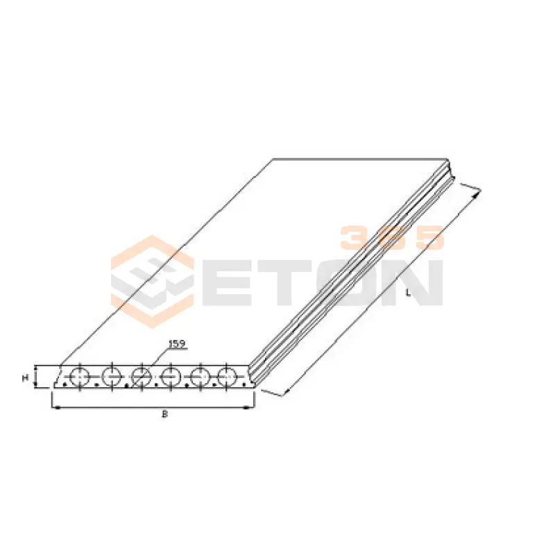 Плиты многопустотные с круглыми пустотами ГОСТ 26434-85 1ПК 42-10