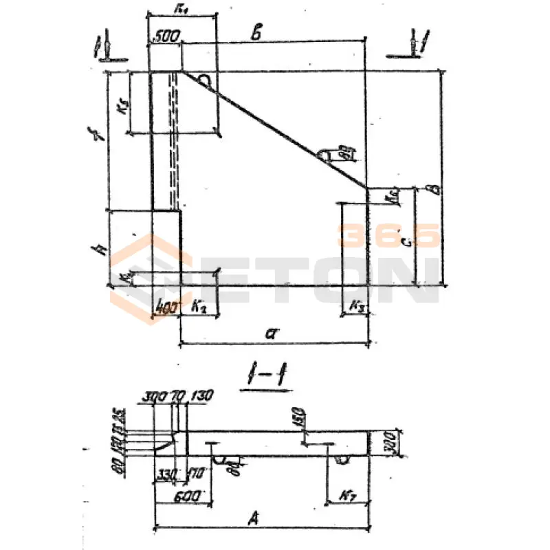 Откосные стенки серия 3.501.1-144 ( Серия 3.501-59, шифр 1484 ) СТ 2 п