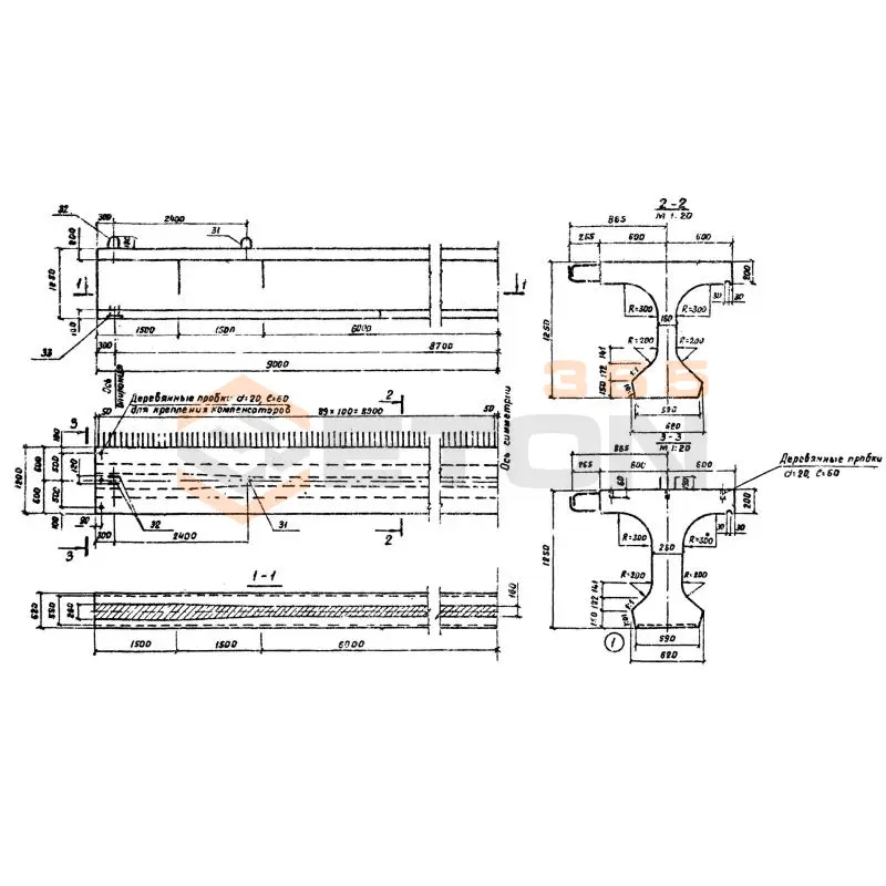 Балки промежуточные Серия 3.503.1-63 Бкр 18