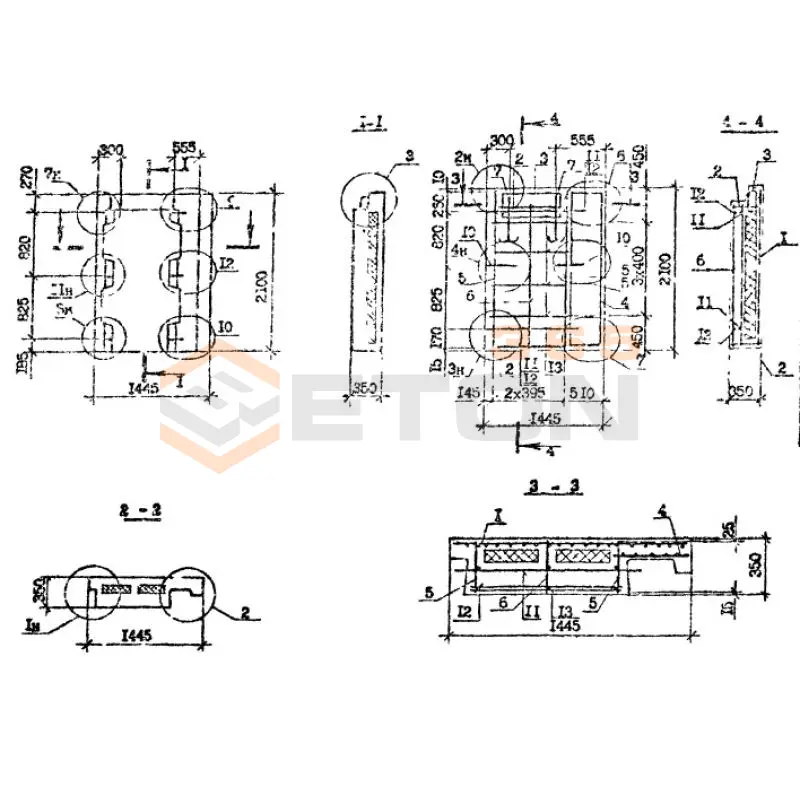 Панели наружных стен нулевого цикла Серия 1.090.1-7с 1ПСЦ 14-21-3,5 птс (1.090.1-7с)