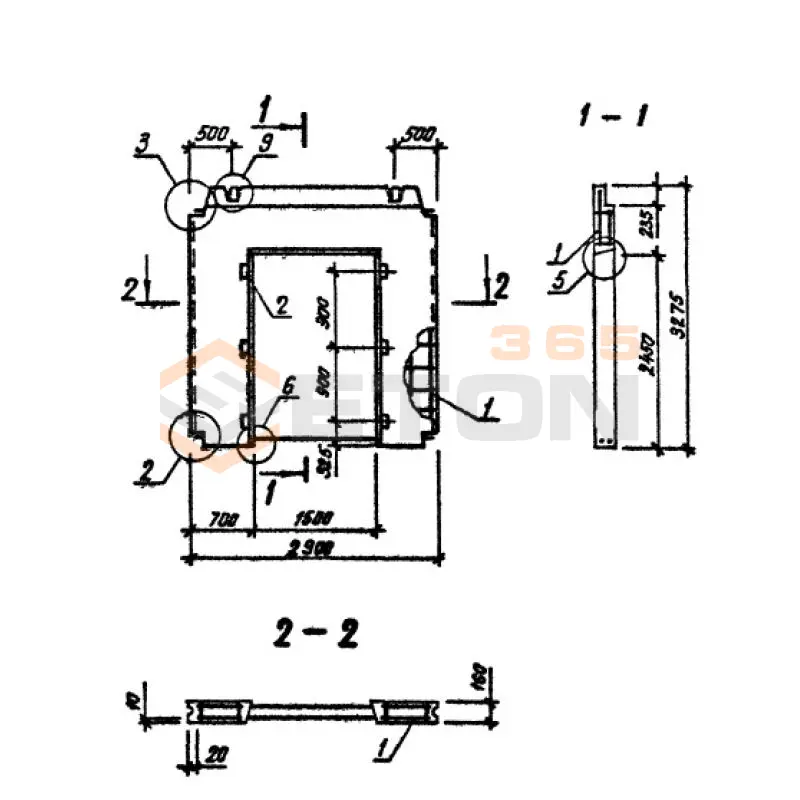 Панели внутренних стен Серия 1.090.1-3пв ПВР 30-33-15-3 т пв (1.090.1-3пв)