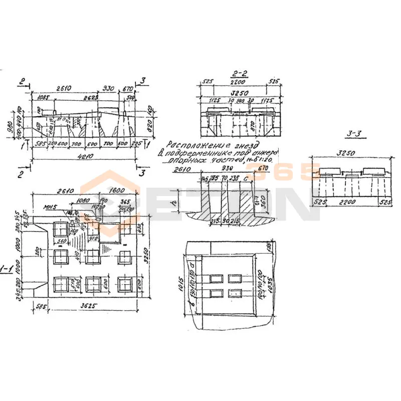 Насадки для устоев и промежуточных опор Серия 3.501.1-150 1НУЩ 16