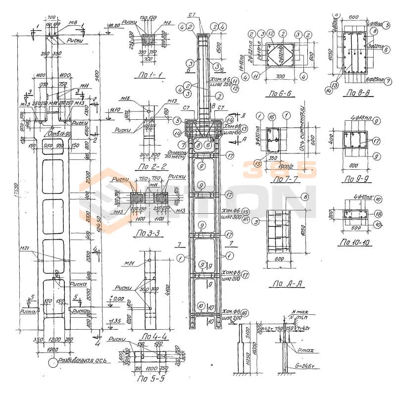 Колонны Серия КЭ 01-52 КД 6-30