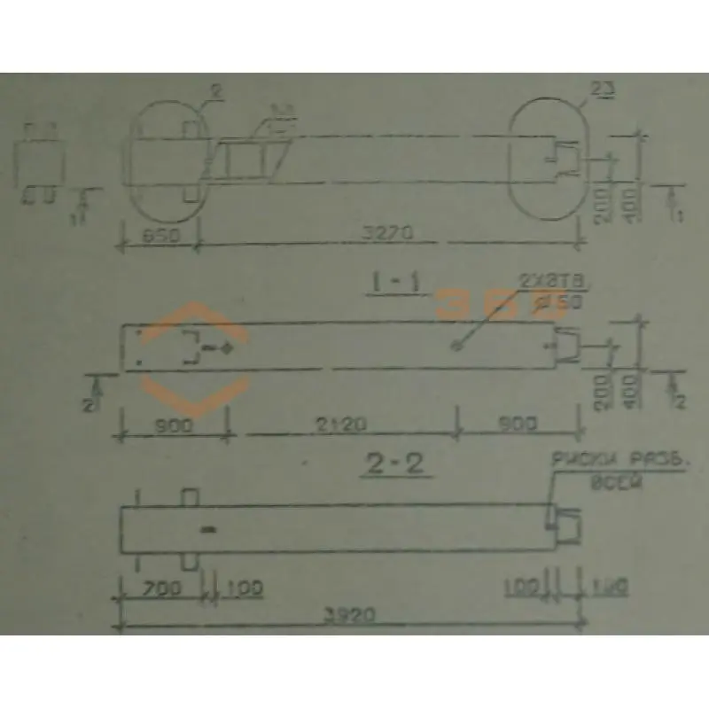 Колонны сечением 400х400 мм для зданий с высотами этажей 4,8 и 4,8 (6,0) м Серия 1.020.1-2с/89 1КВ 48-39-2 с