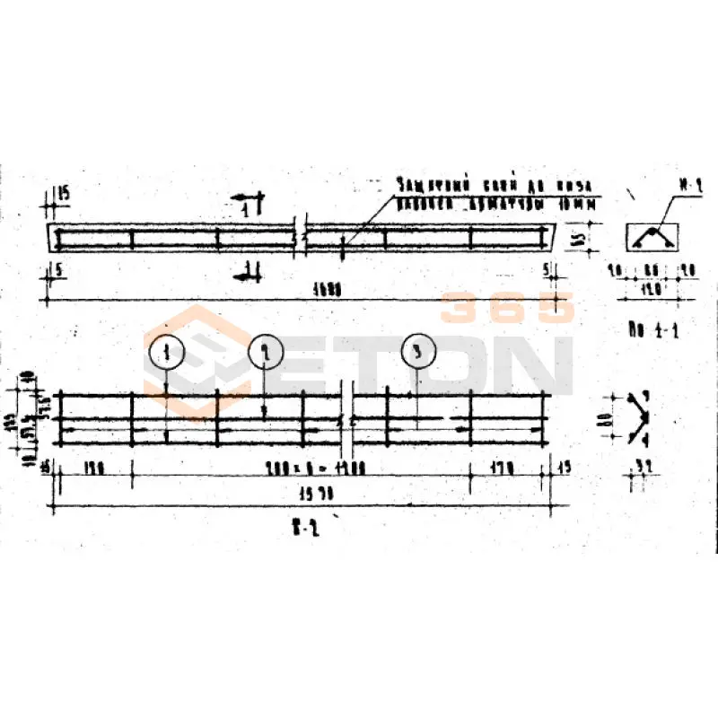 Перемычки Серия ИИ 03-02 Альбом 16б ч2 Б 16
