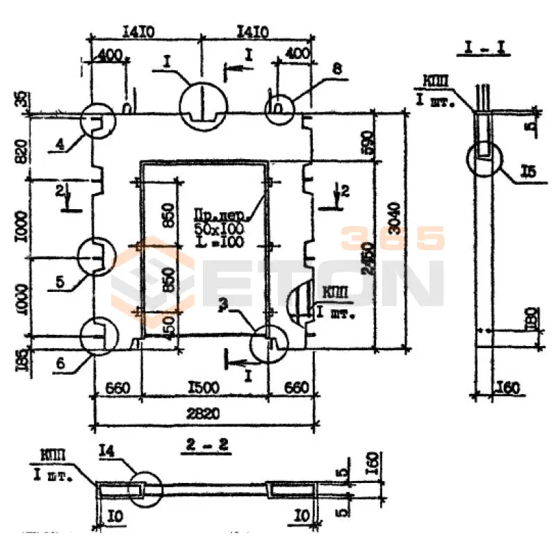 Панели внутренних стен Серия 1.090.1-7с ПВР 28-30-15-7 тс9 (1.090.1-7с)