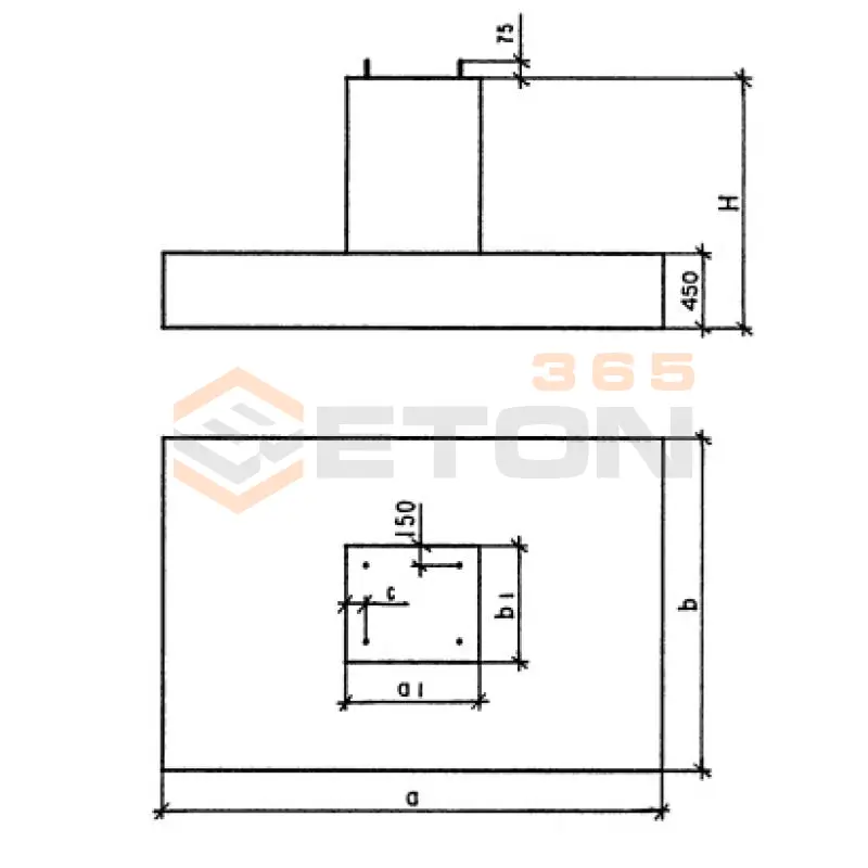 Фундаменты монолитные ФМ Серия 3.503.9-80 ФМ 3