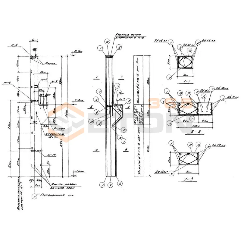 Колонны Серия КЭ 01-49 КП 1-15