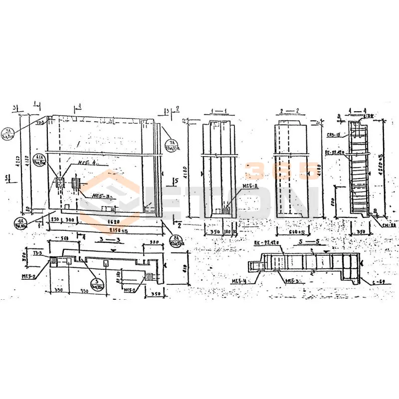 Панели наружных стен Серия 1.232 КЛ-2 НР 3-22-42-35 п (1.232 КЛ-2)