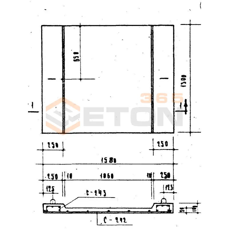 Плиты приямка Серия ИИ 03-02 Альбом 15-64 ППР 1