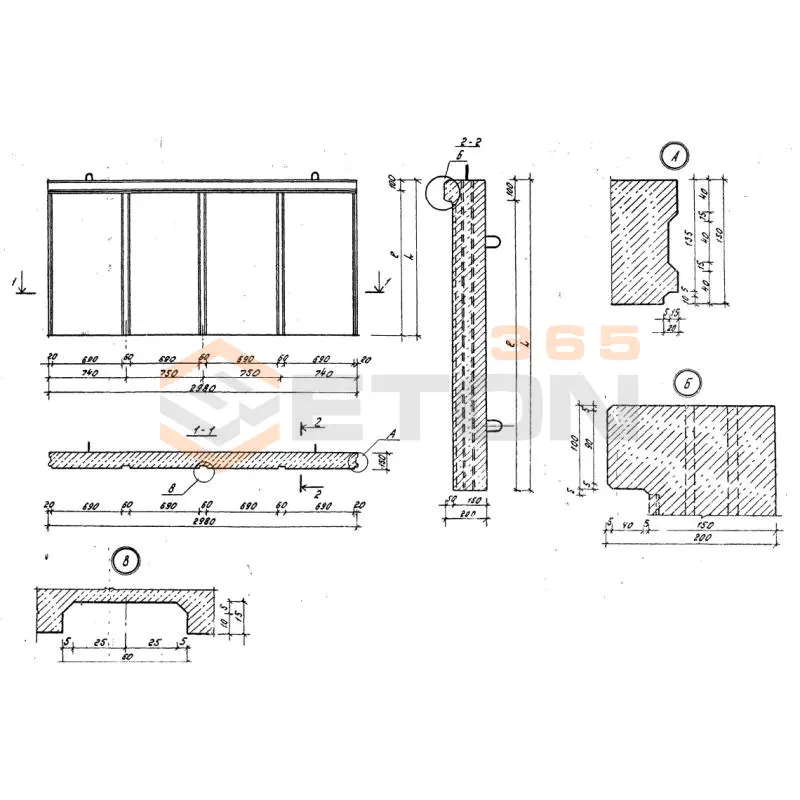 Панели стеновые ТПР 320-069.86 ПС 30-9 (ТПР 320-069.86)