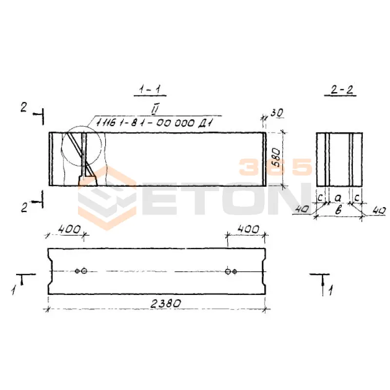 Фундаментные блоки сплошные ФБС серия 1.116.1-8 и ГОСТ 13579-78 ФБС 24-4-6 п