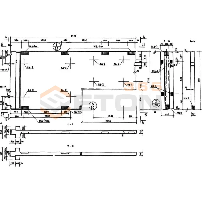 Диафрагмы жесткости Серия ИИ 04-6 ДМ 2-28-60 п пр (ИИ 04-6)