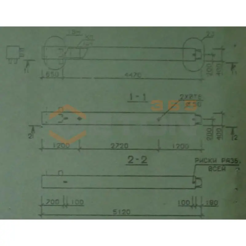 Колонны сечением 400х400 мм для зданий с высотами этажей 5,4-6,0 и 6,0 (7,2) м Серия 1.020.1-2с/89 5КВ 60-51-11 сн