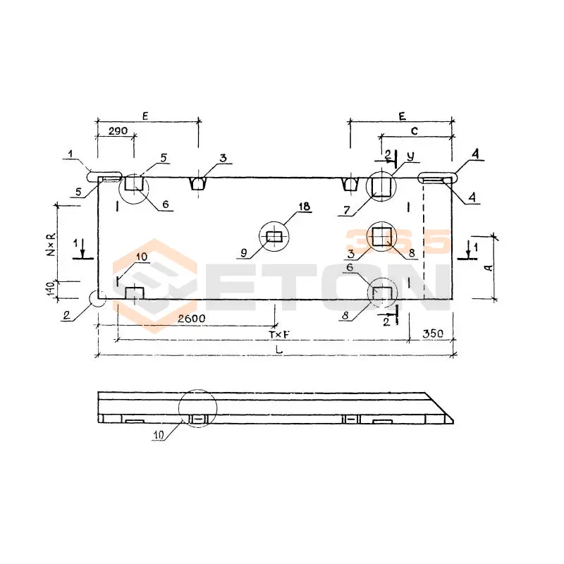 Панели стеновые трехслойные Серия 1.020-1 3ПС 27-12-2,5 тэа (1.020-1)
