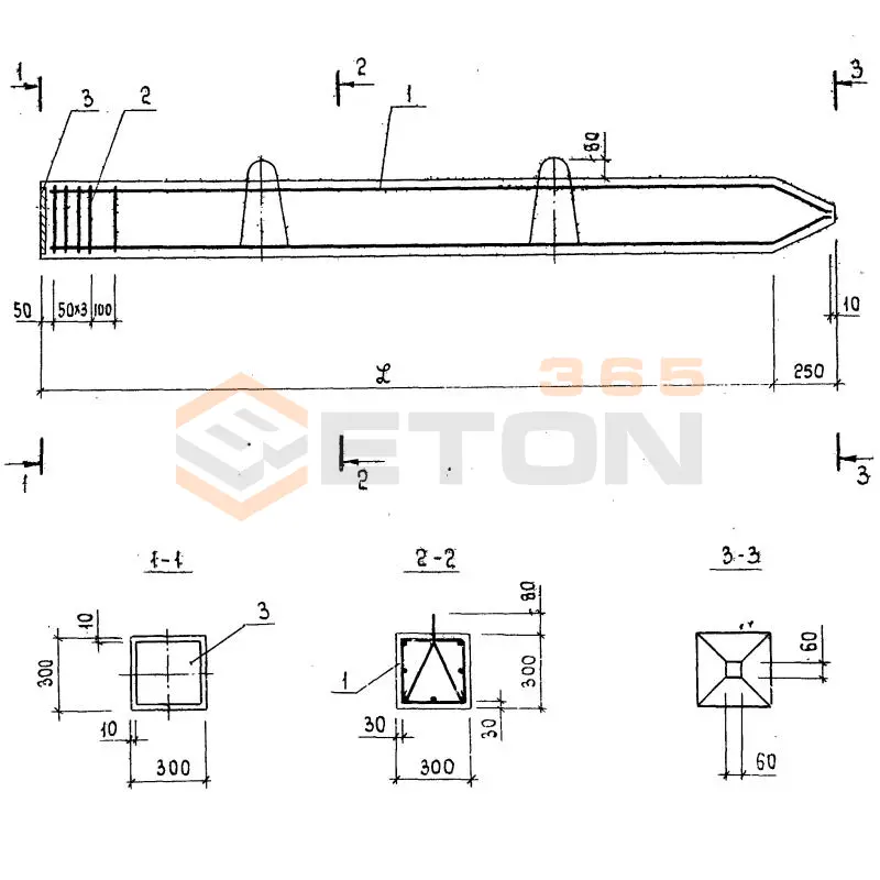 Сваи-колонны Серия 3.015-5/86 С 7-30 тк2 (3.015-5/86)