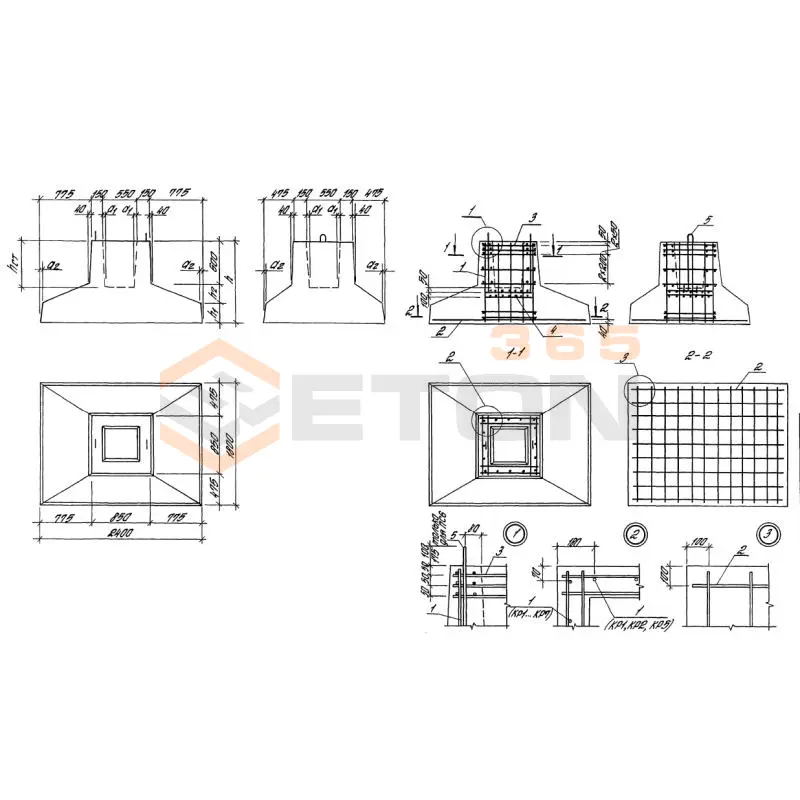 Ростверки Серия 1.411.1-4 13Ф 1-1 (1.411.1-4)