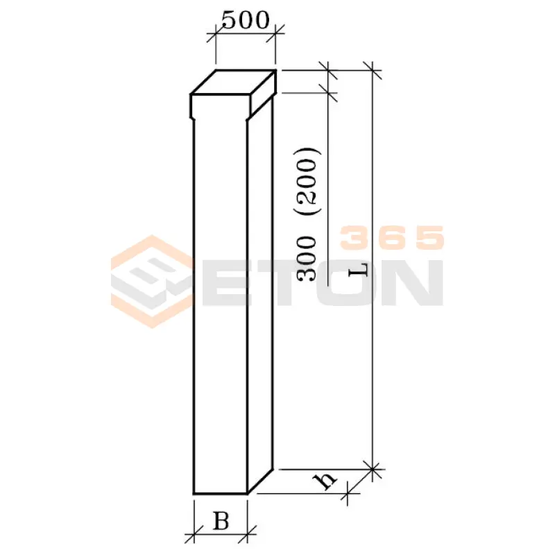 Колонны железобетонные Серия 1.423.1-5/88 3К 144-1 м4 с