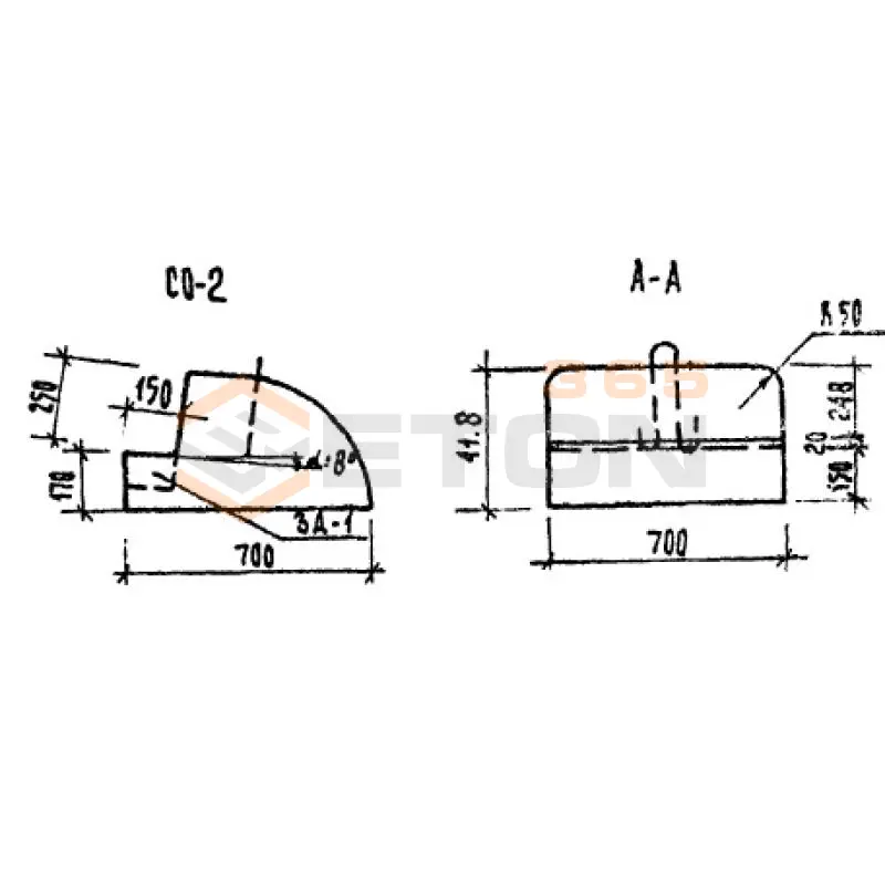 Брус ограждения ТП 320-55 СО 2 (ТП 320-55)