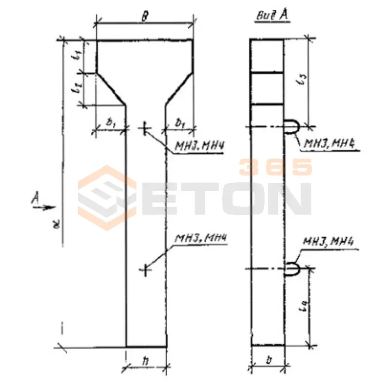 Колонны ГОСТ 23899-79 К 17-2,7-1