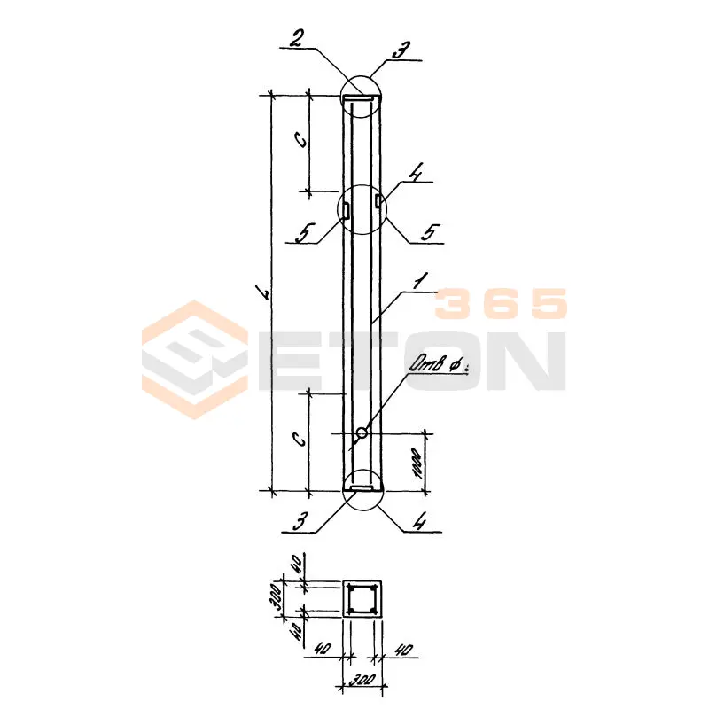 Колонны Серия 1.427.1-8 1КФС 90-1