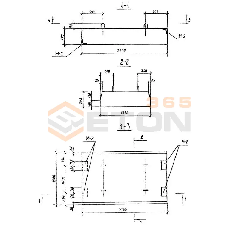 Плиты Серия 3.903 КЛ-13 П 38-16