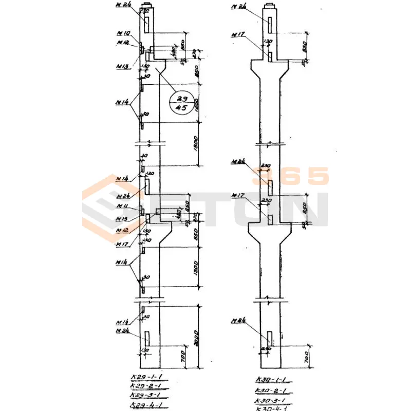 Колонны Серия ИИ 22-3 К 30-4-1 (ИИ 22-3)