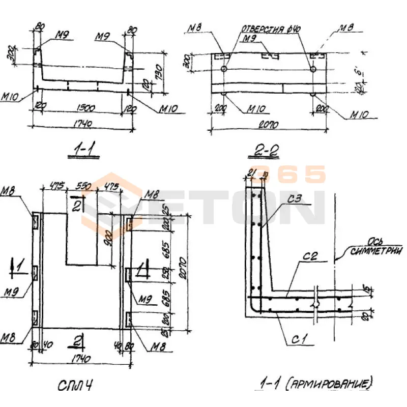 Панели стеновые ТП 905-7 СПЛ 4 (ТП 905-7)