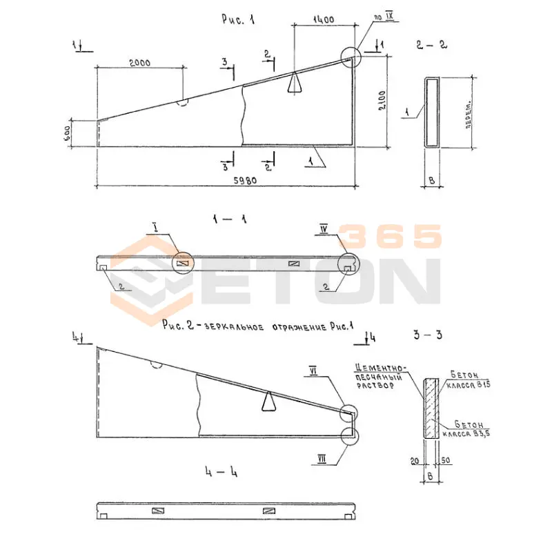 Панели стеновые двухслойные Серия 1.832.1-18.93 ПСД 60-21-20 уп