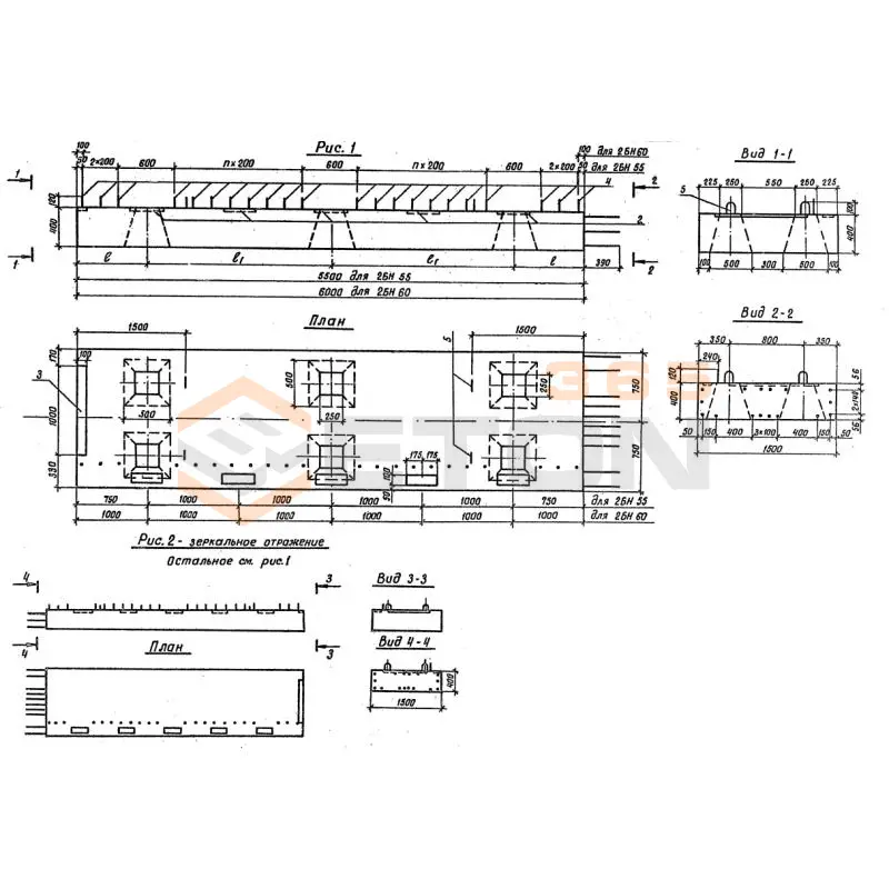 Блоки насадок Серия 3.503.1-79 3БН 55-1-1
