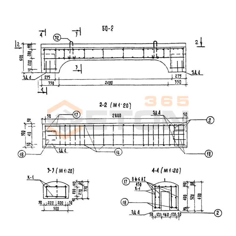 Брус ограждения ТП 320-55 БО 2 (ТП 320-55)