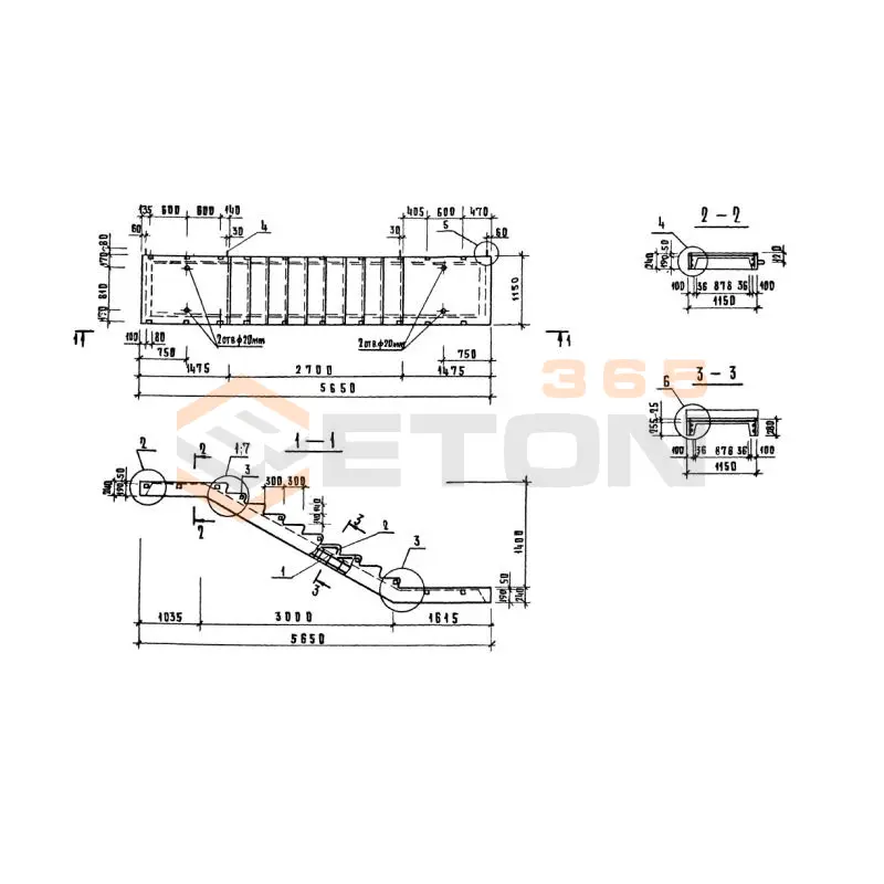 Лестничные марши Серия 1.020-1 ЛМ 57-14-14 (1.020-1)