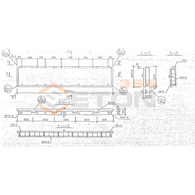 Панели наружных стен Серия 1.232 КЛ-2 НР 1-60-12-35 м (1.232 КЛ-2)
