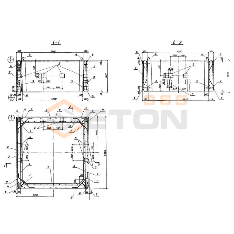 Секции башни Серия 3.820-15 СБ 20-20-1