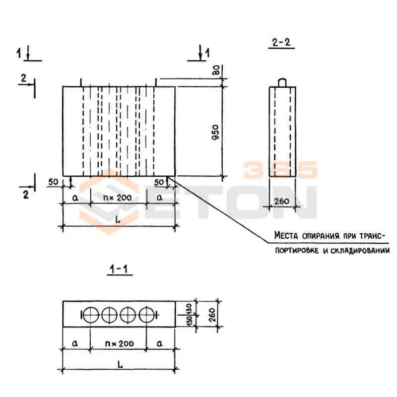 Блоки вентиляционные Серия 1.234.8-1 ВК 15-10
