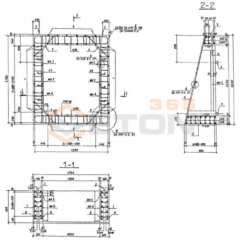 Блоки Серия 03.005-6 БВТ III 1,8-2,2 пв