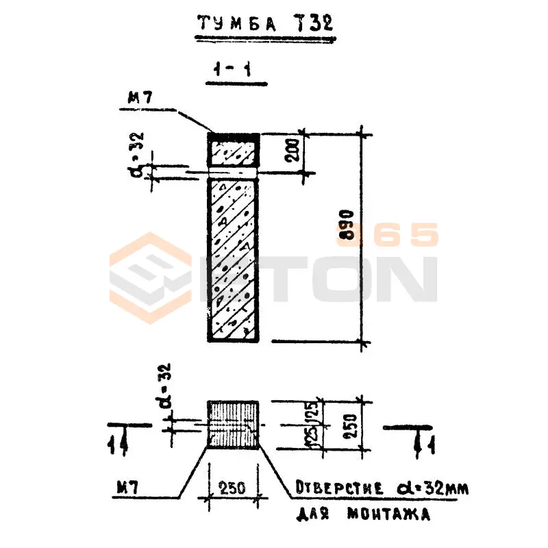 Тумбы Серия 1.189-6 Т 32