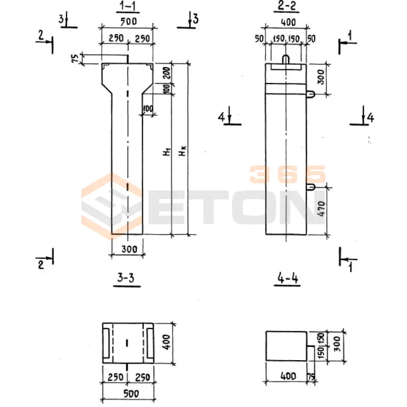 Колонны тоннелей Серия 3.006.1-3/83 К 36