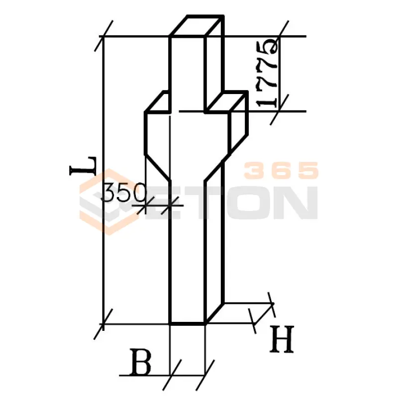 Колонны железобетонные для многоэтажных производственных зданий на высоту этажа 4,8 м Серия 1.420-12 вып. 2 К 39а-1-2