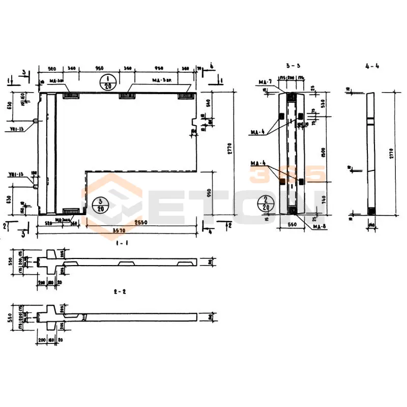 Диафрагмы жесткости Серия ИИ 04-6 ДМ 2-28-36 п пр (ИИ 04-6)