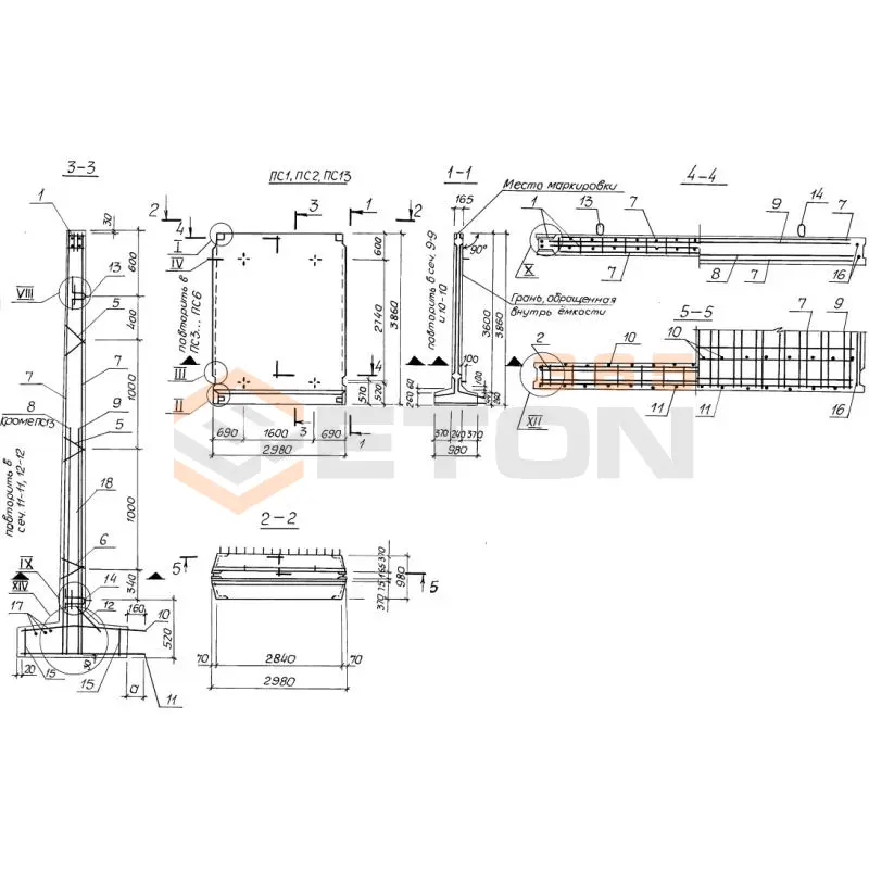 Панели стеновые Серия 3.900.1-10 ПСП 36 к5 ш