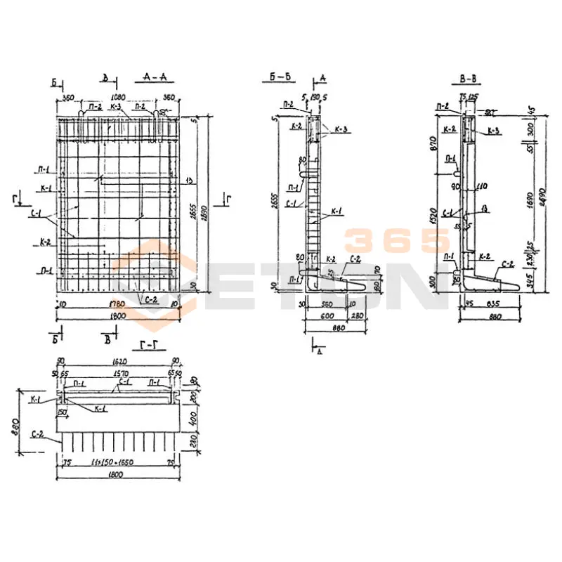 Блоки стеновые Альбом ПС 192 ДС 5 т