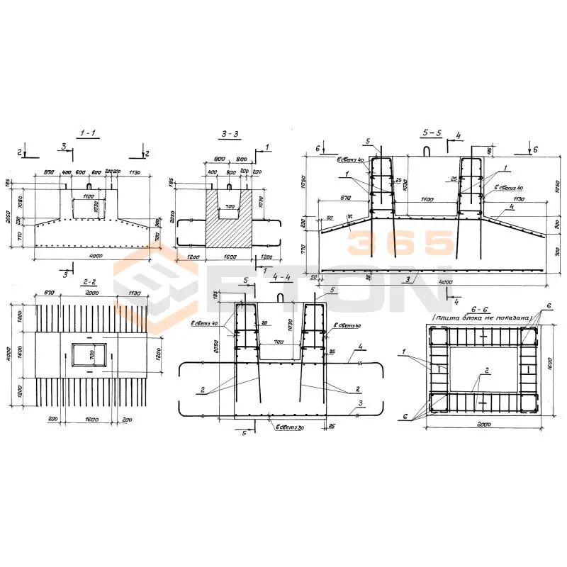 Блоки фундамента Серия 3.503.1-76 ФЭ 400-51-6