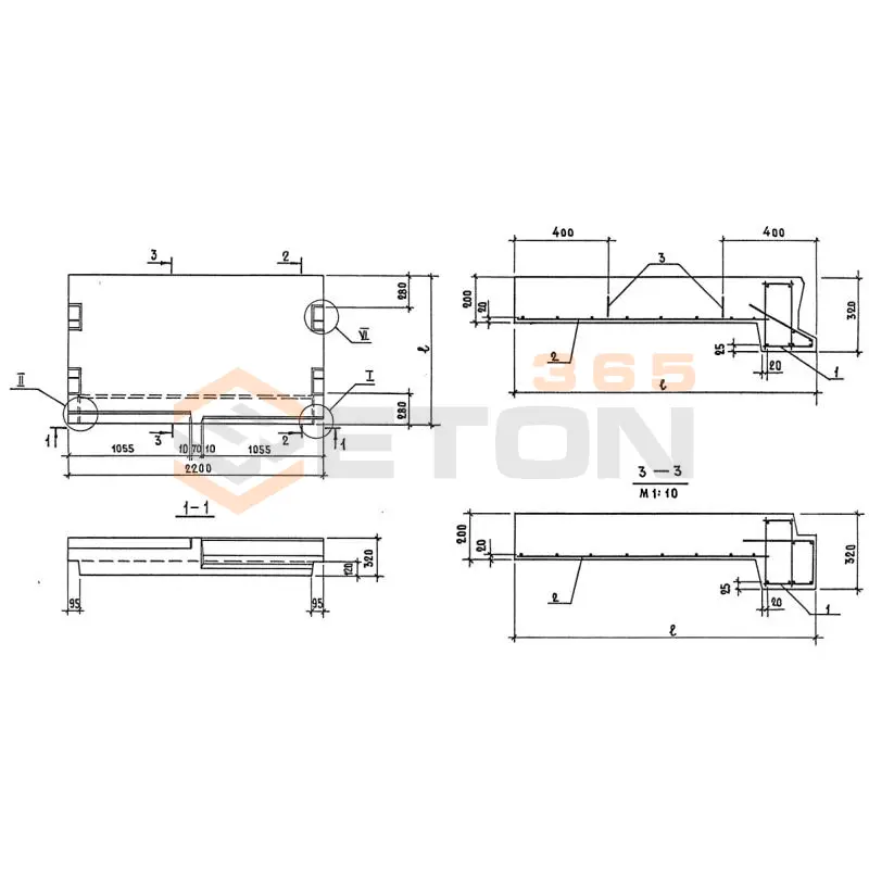 Лестничные площадки плоские 1ЛП ГОСТ 9818-85 1ЛП 22-22-4 лш (ГОСТ 9818-85)