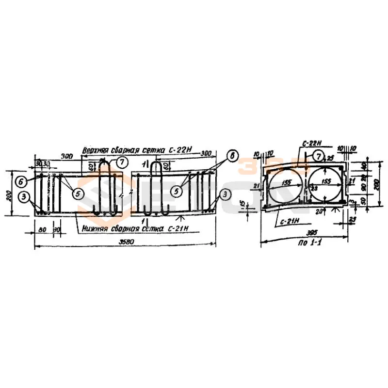 Панели с круглыми пустотами Серия ИИ 01-02 НБ 5 (ИИ 01-02)