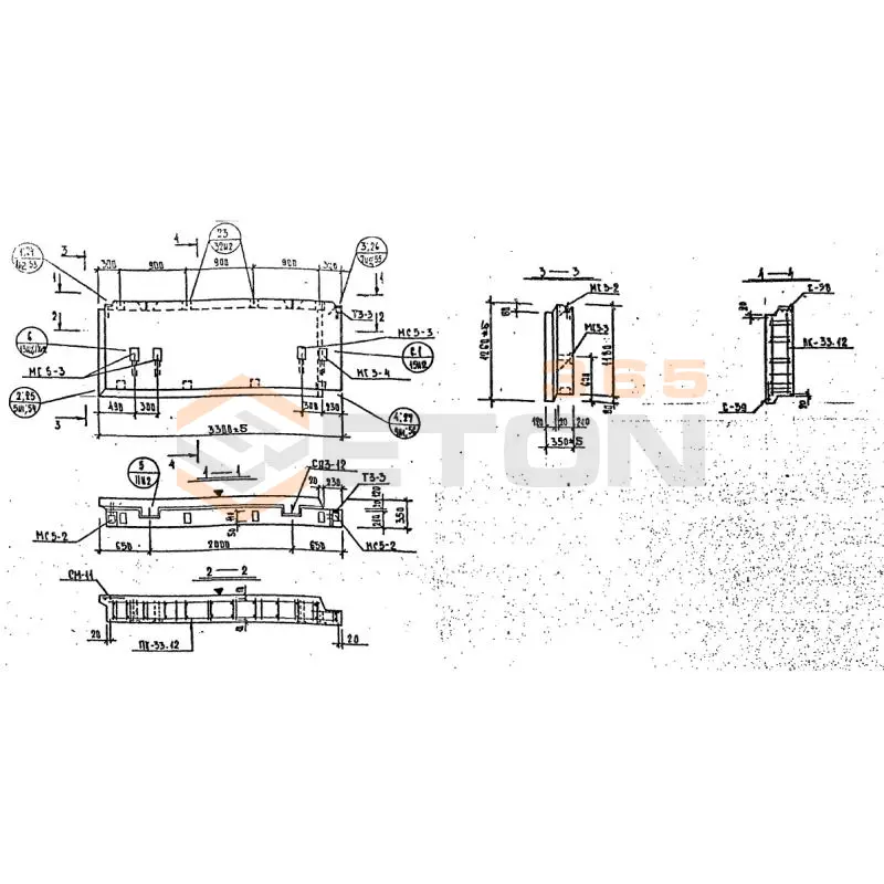 Панели наружных стен Серия 1.232 КЛ-2 НР 2-33-12-35 (1.232 КЛ-2)
